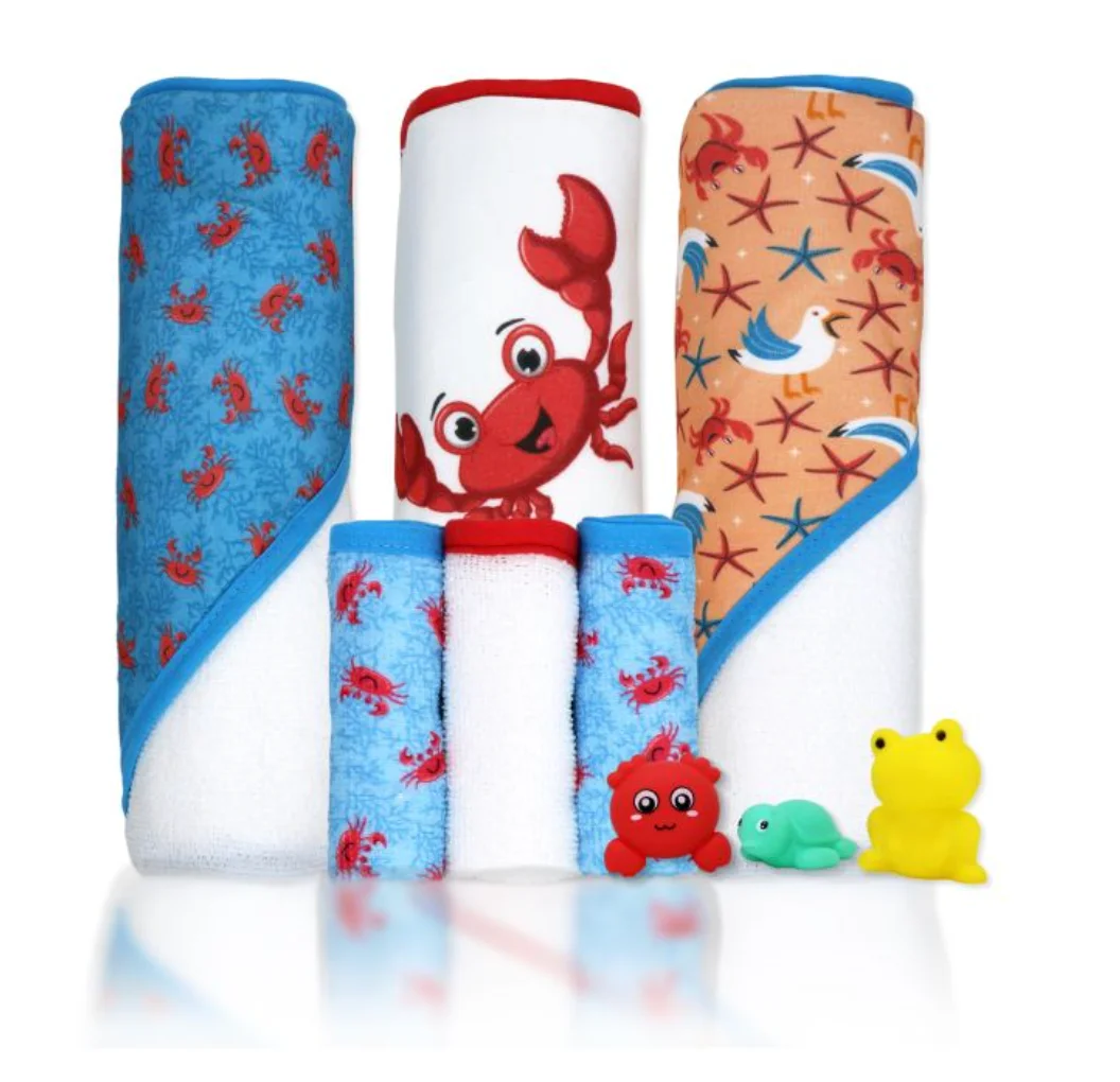 9-Piece Hooded Towel & Bath Set