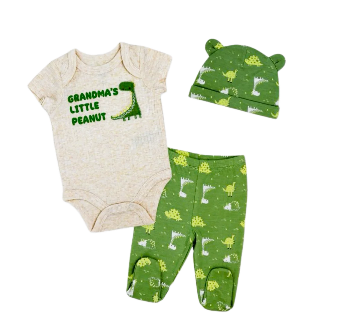 Grandma's Little Peanut 3-Piece Set