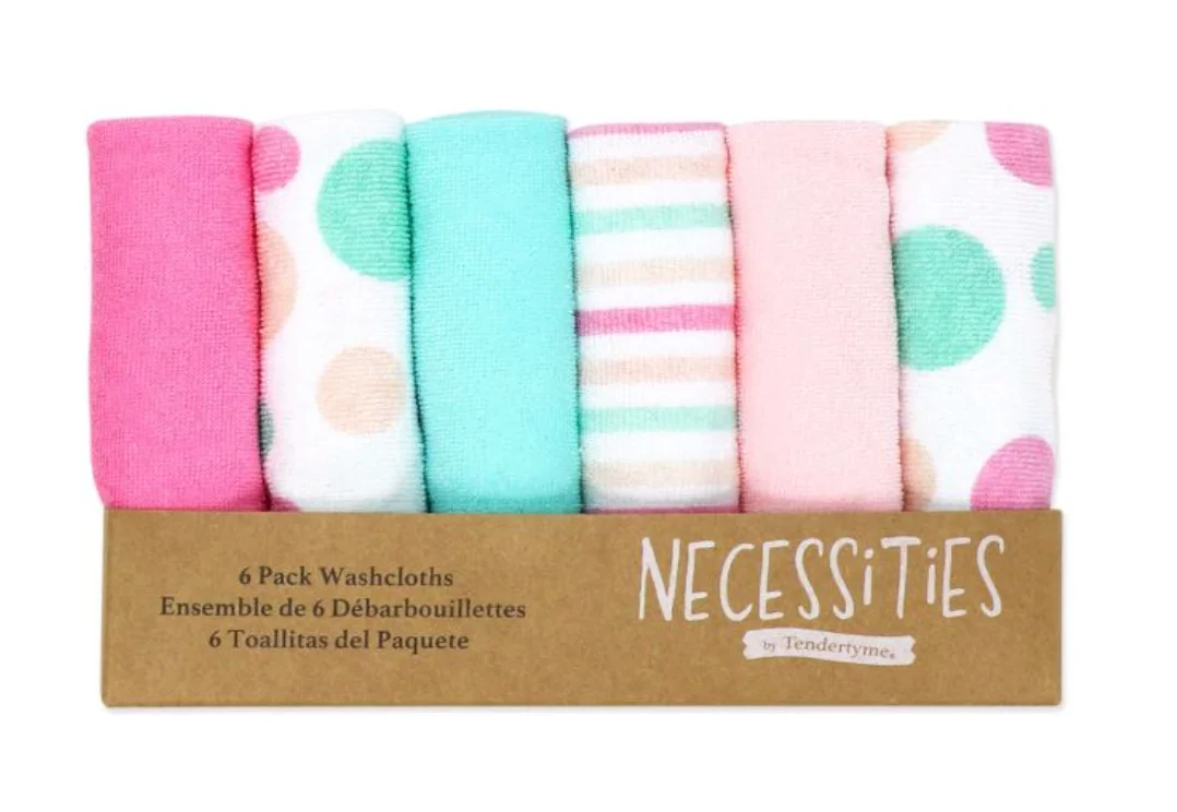 6-Pack Washcloth Set — Blush