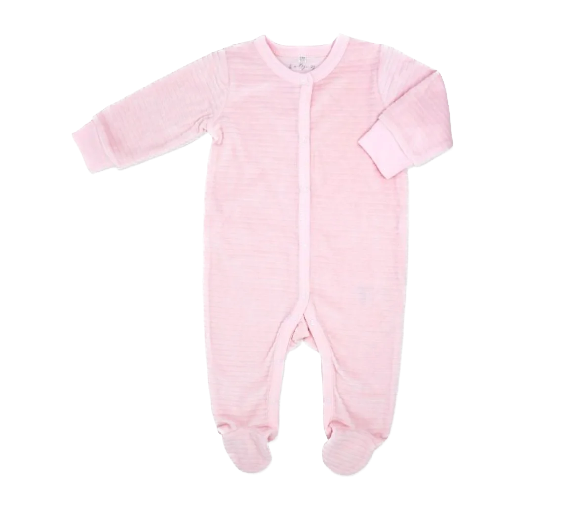 Pink Bear 5-Piece Ribbed Velour Set — alternate view