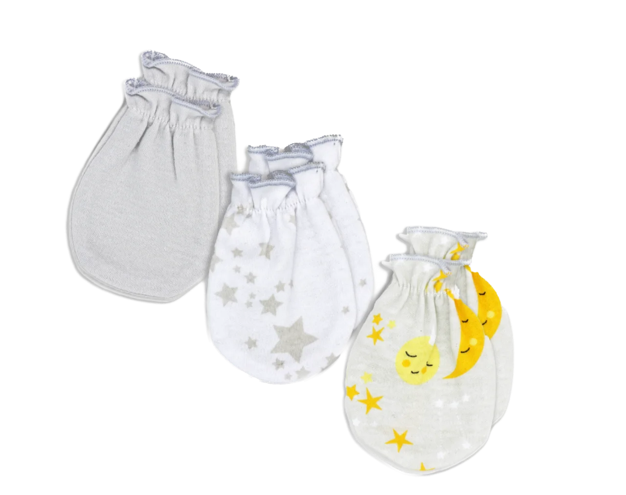 Galaxy Blue Baby Mitts | 3-Pack
