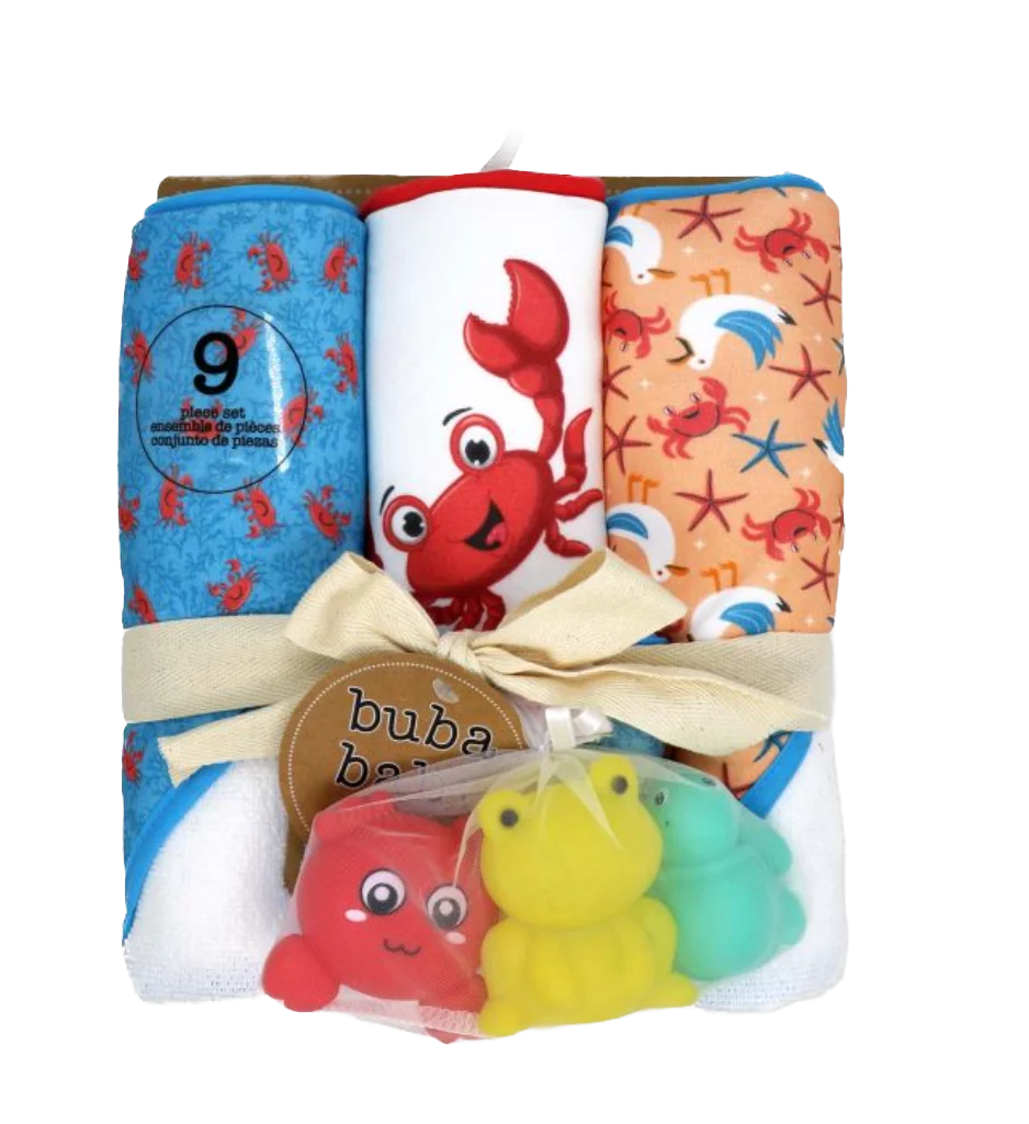 9-Piece Hooded Towel & Bath Set — alternate view